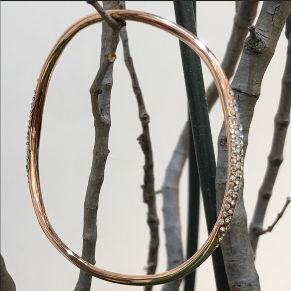 Alexis Bittar rose gold plated crystal wavy bracelet. Never Worn - Picture 4 of 5